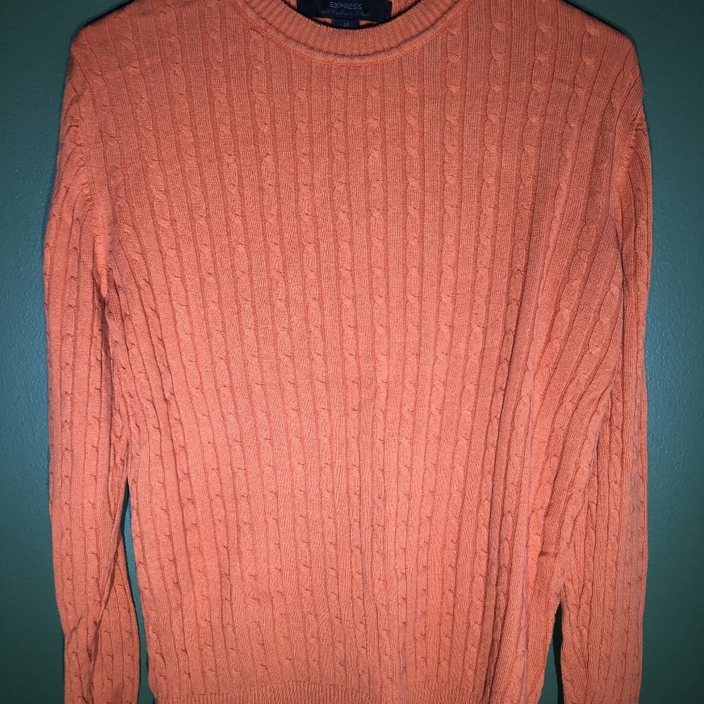 Express Orange Kashmir Sweater